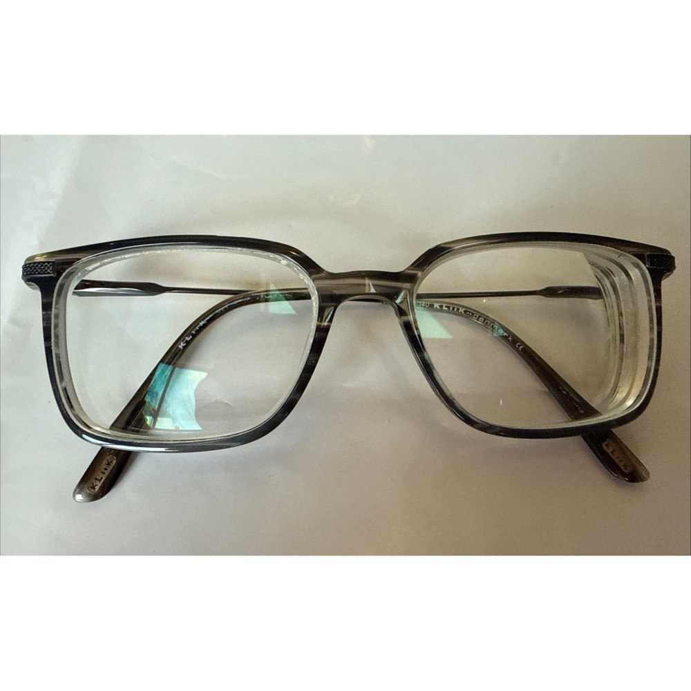 KLiiK Denmark Eyeglasses Frames Only-Full Rim Brown tortoise Retro ships w/case